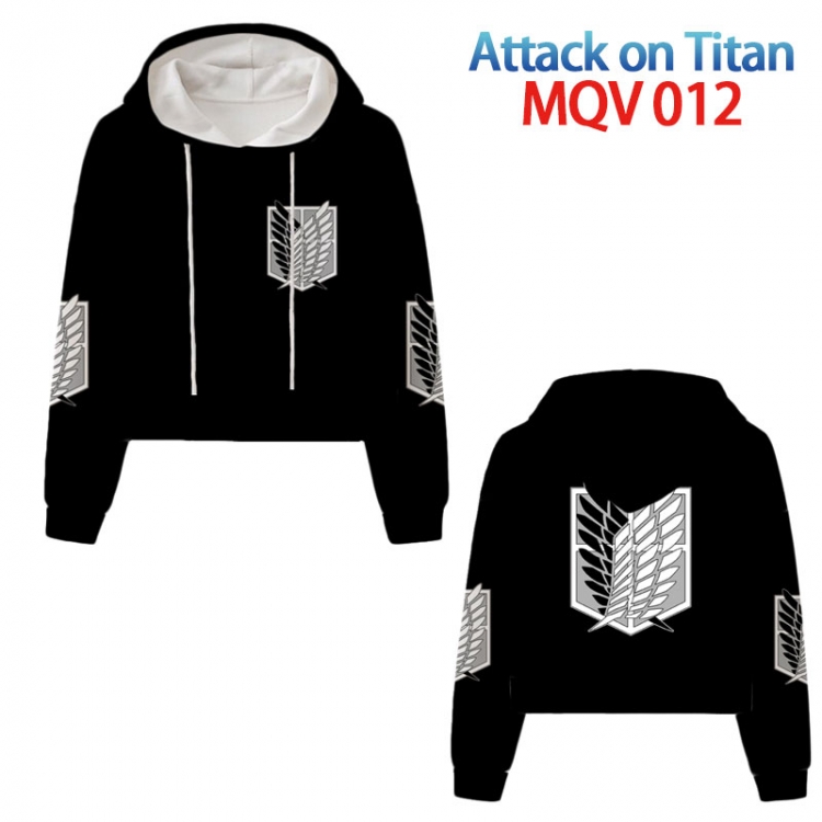 Shingeki no Kyojin  Anime printed women's short sweater  from XS to 4XL MQV-049