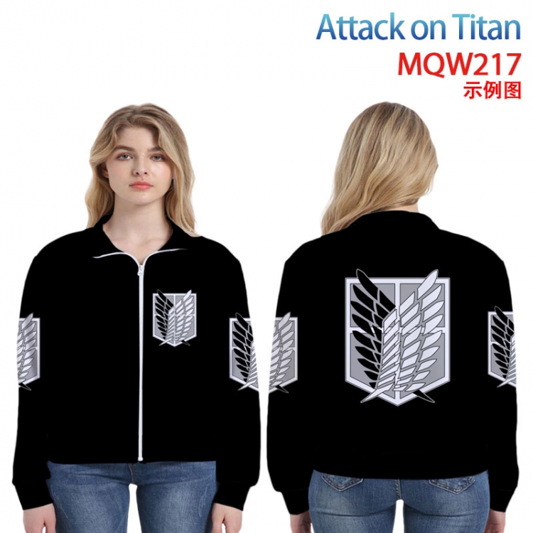 Shingeki no Kyojin Lapel Zip Sweatshirt Jacket  from XXS to 4XL MQW-21