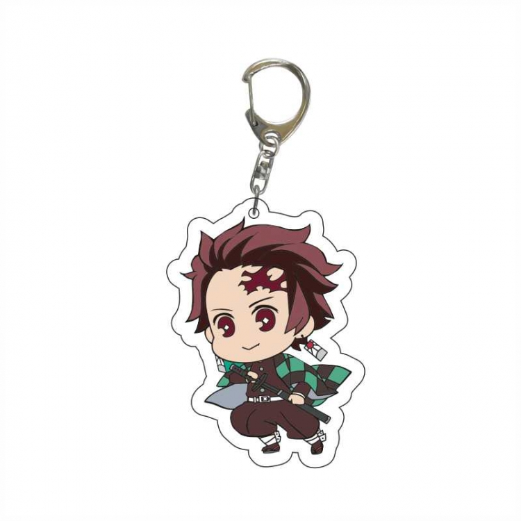 Demon Slayer Kimets Anime acrylic Key Chain  price for 5 pcs 6337