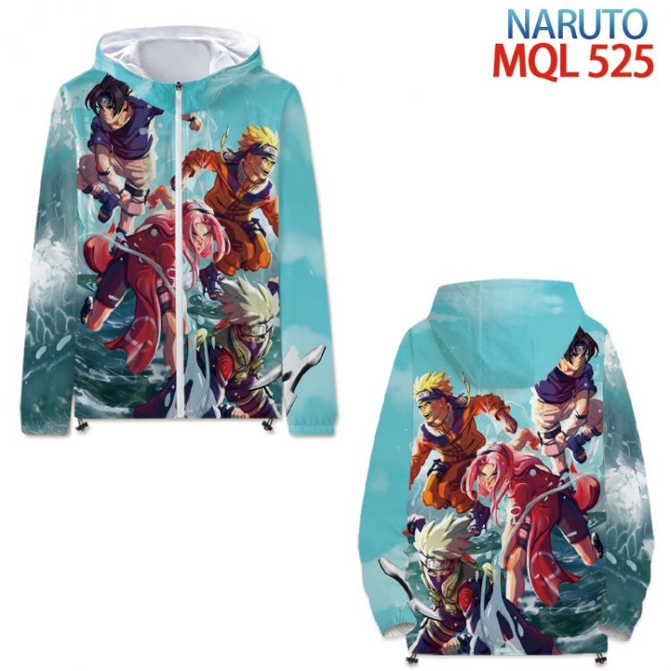 Naruto Full color coat hooded zipper trench coat S-4XL 7 size 