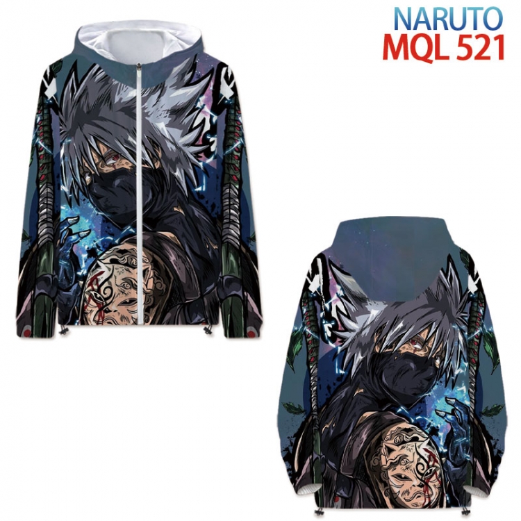 Naruto Full color coat hooded zipper trench coat S-4XL 7 size 