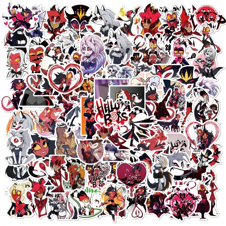 Helluva Boss Doodle stickers Waterproof stickers a set of 100 price for 5 sets