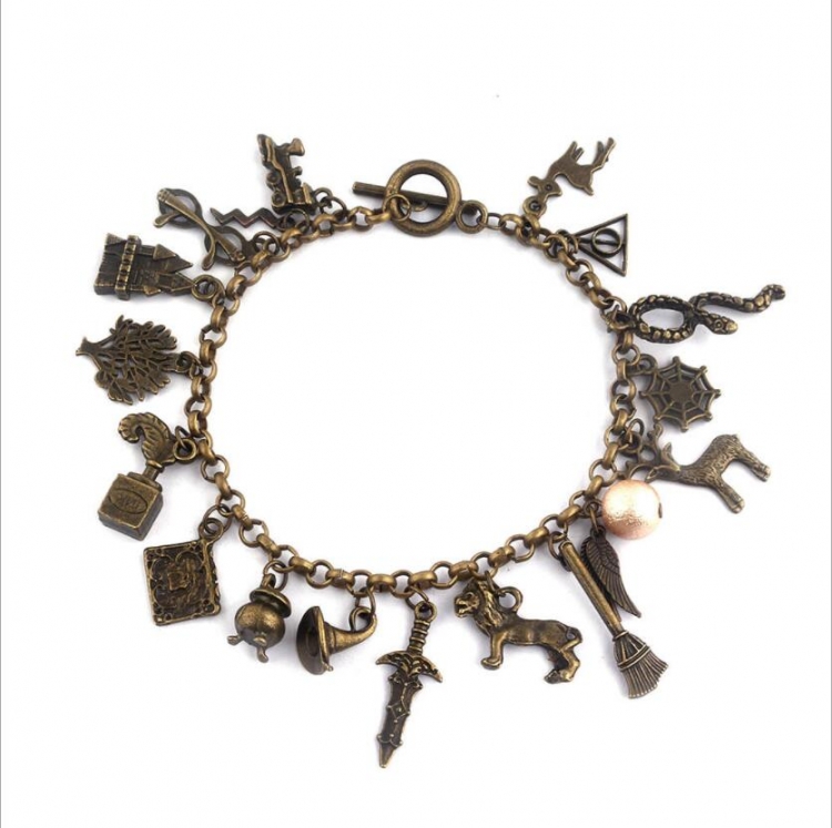 Harry Potter Combination metal bracelet 29.9g 25cm price for 5 pcs  B68-1