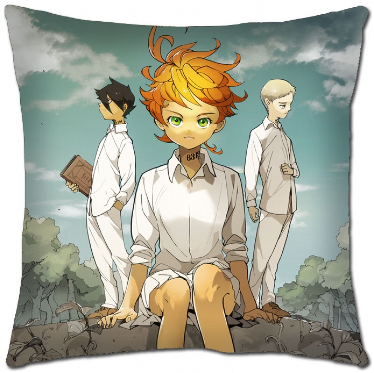 The Promised Neverla Anime square full-color pillow cushion 45X45CM NO FILLING Y2-2
