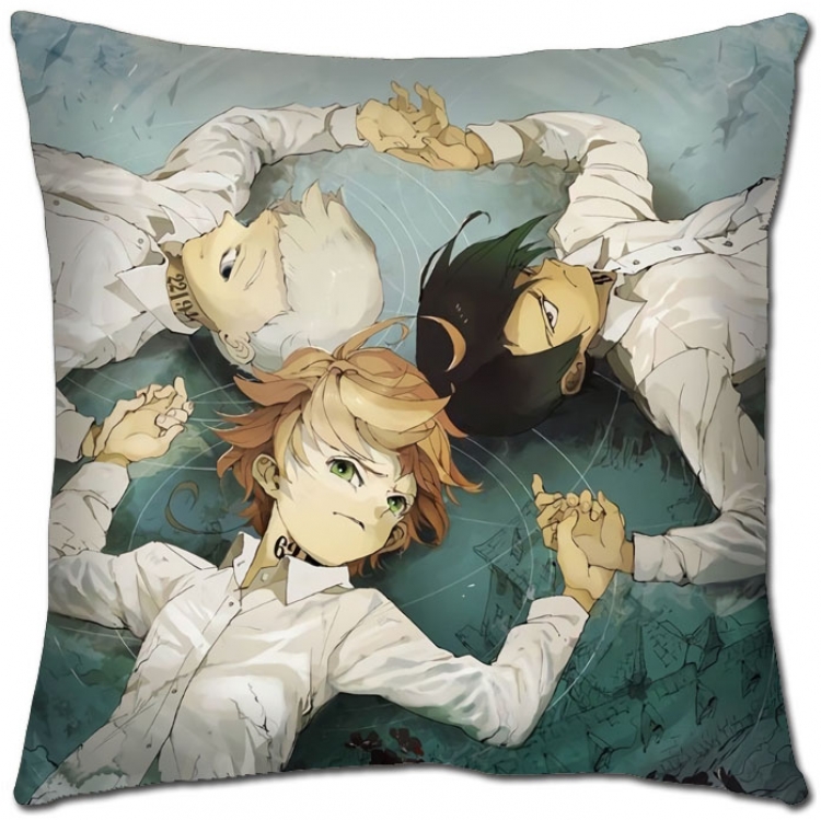 The Promised Neverla Anime square full-color pillow cushion 45X45CM NO FILLING  Y2-20