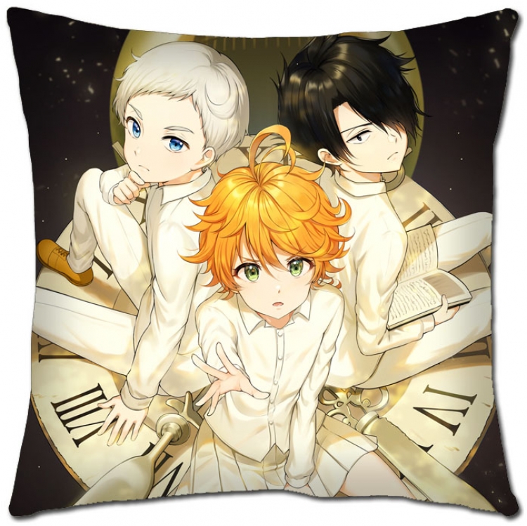 The Promised Neverla Anime square full-color pillow cushion 45X45CM NO FILLING Y2-48