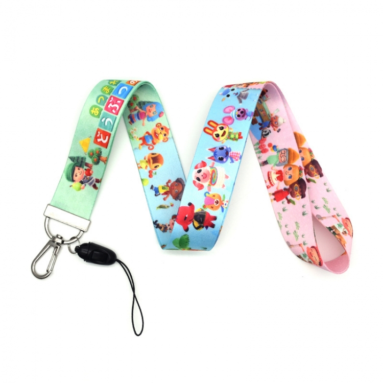 Animal Crossing Anime Silver buckle lanyard mobile phone rope 45cm  price for 10 pcs