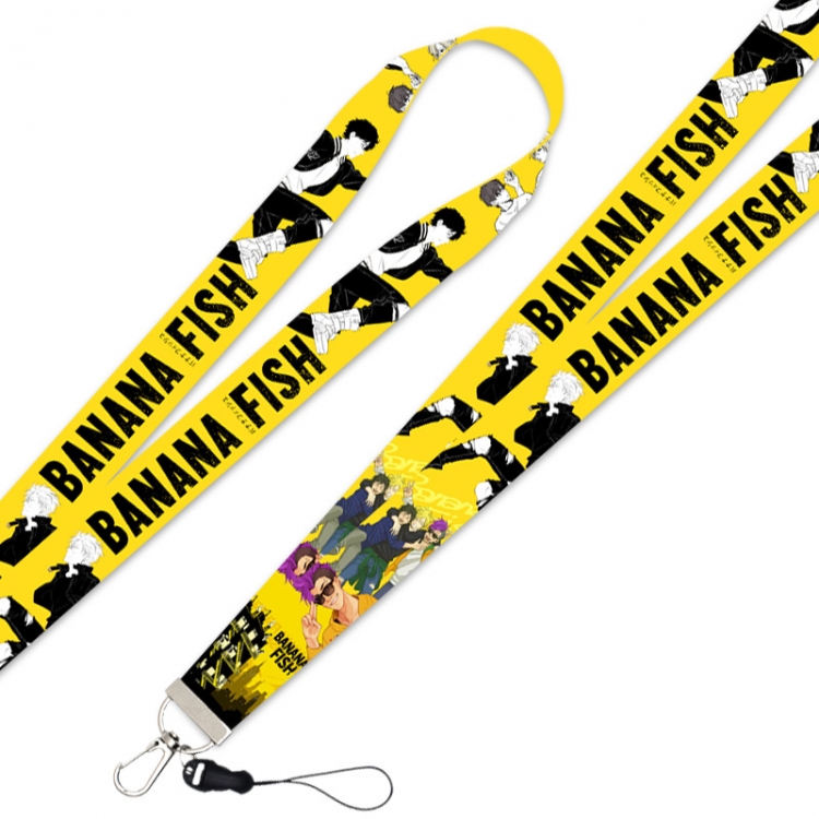 BANANA FISH Anime Silver buckle lanyard mobile phone rope 45cm  price for 10 pcs
