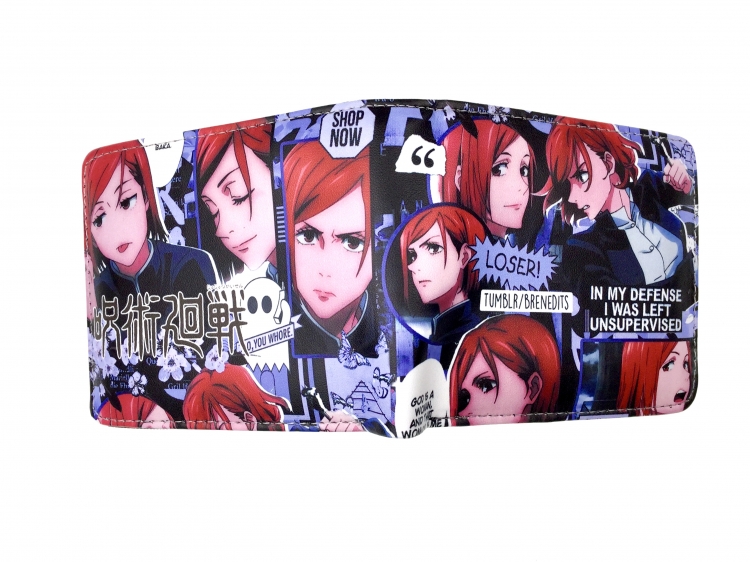 Jujutsu Kaisen  two fold  Short wallet 11X9.5CM 60G style 3