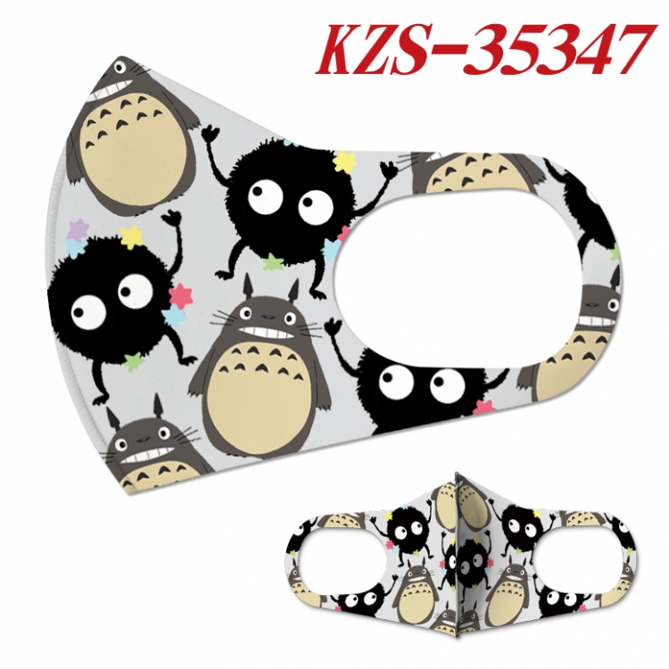 TOTORO Cartoon ice silk cotton double-sided printing mask price for 5 pcs KZS-35347A
