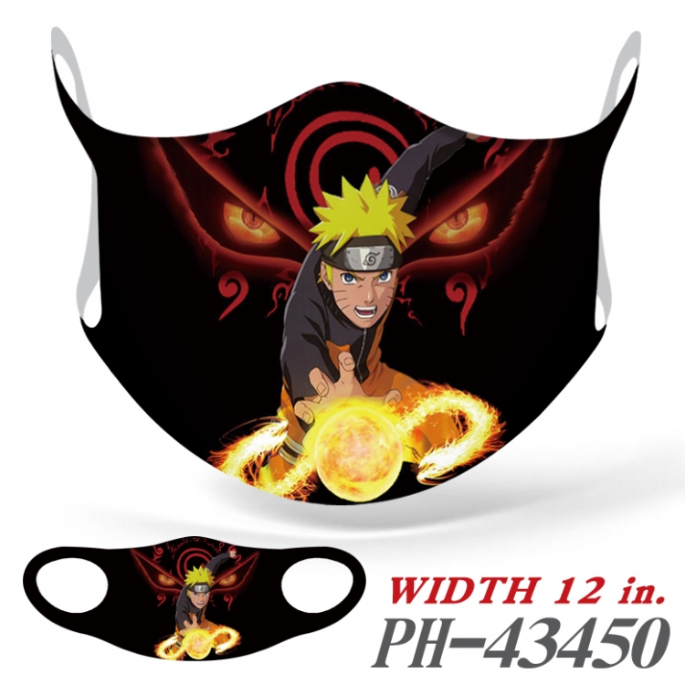 Naruto Full color Ice silk seamless Mask   price for 5 pcs  PH-43450A