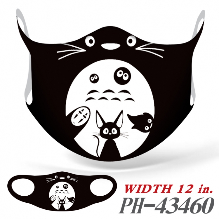 TOTORO Full color Ice silk seamless Mask   price for 5 pcs  PH-43460A