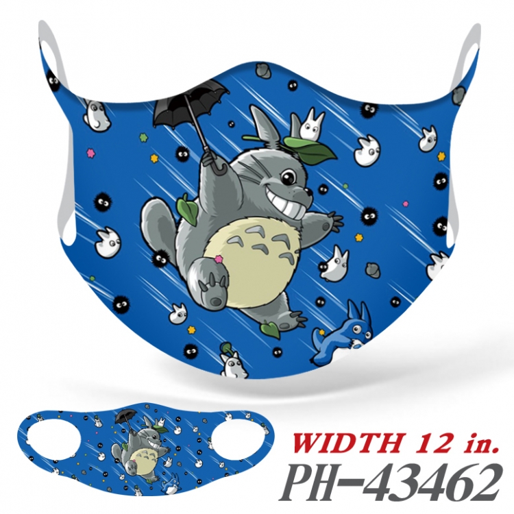 TOTORO Full color Ice silk seamless Mask   price for 5 pcs  PH-43462A