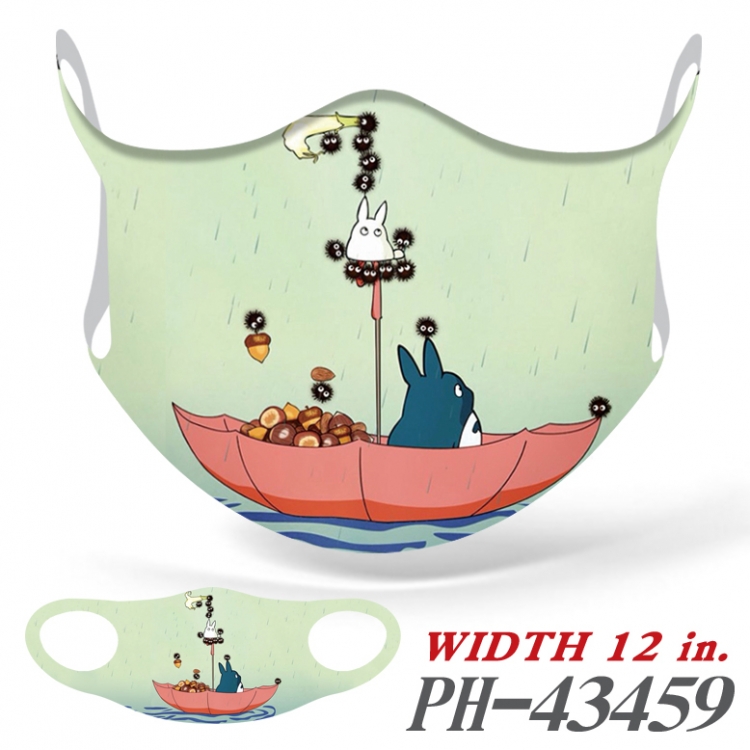 TOTORO Full color Ice silk seamless Mask   price for 5 pcs  PH-43459A