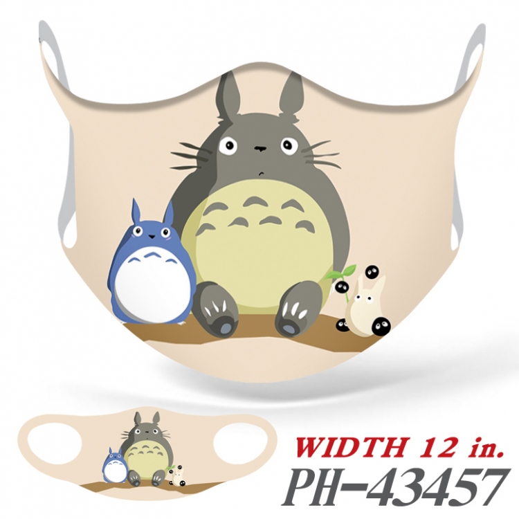 TOTORO Full color Ice silk seamless Mask   price for 5 pcs  PH-43457A