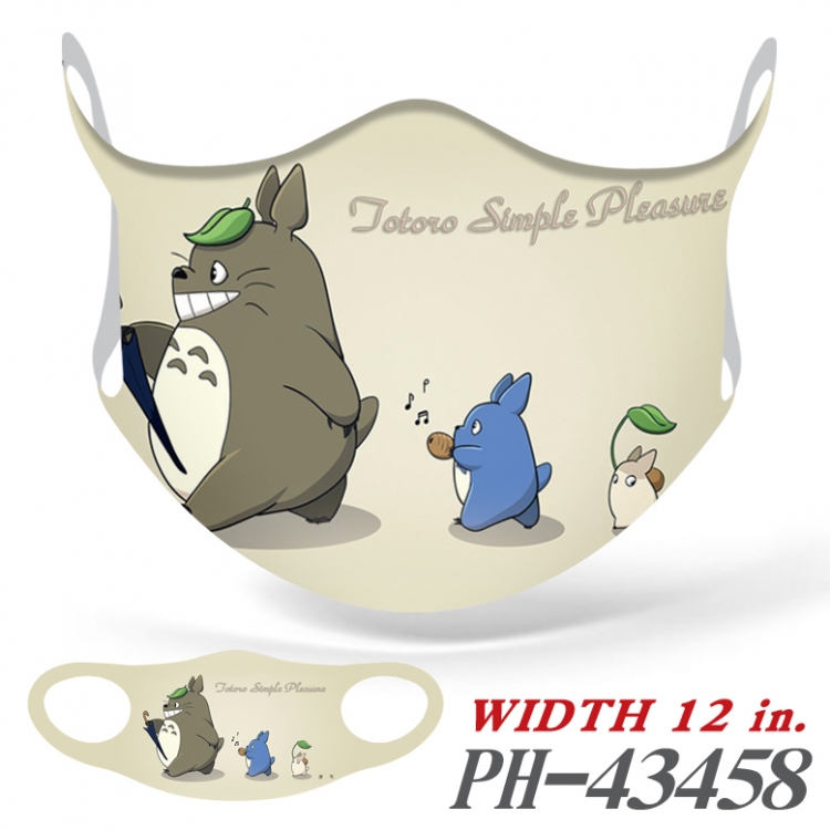 TOTORO Full color Ice silk seamless Mask   price for 5 pcs  PH-43458A