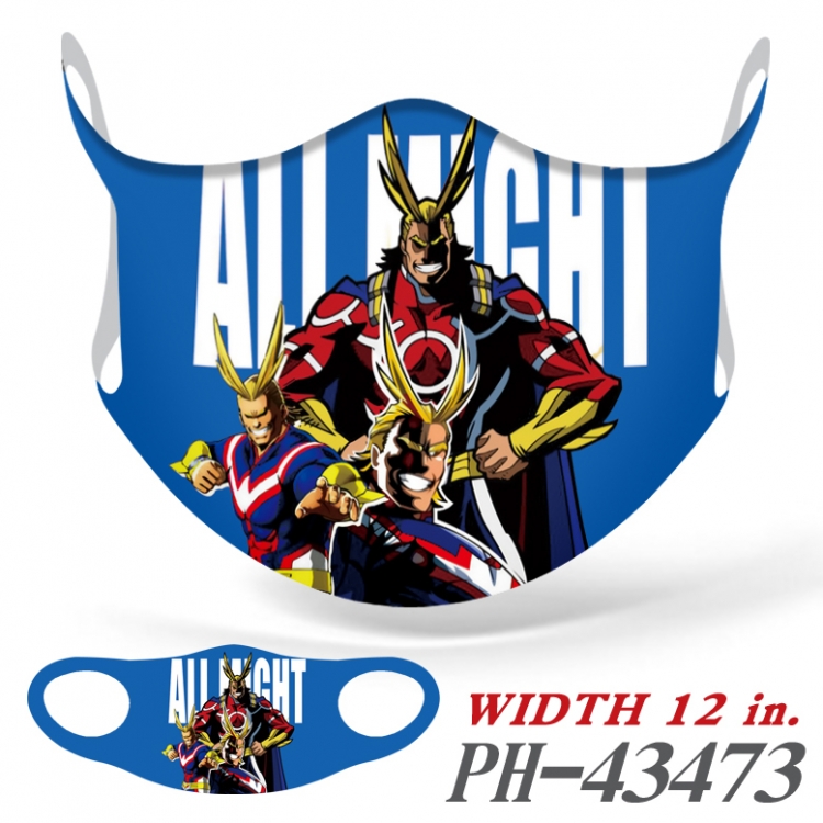 My Hero Academia Full color Ice silk seamless Mask   price for 5 pcs PH-43473A
