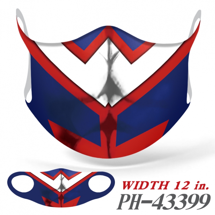 My Hero Academia Full color Ice silk seamless Mask   price for 5 pcs PH-43399A