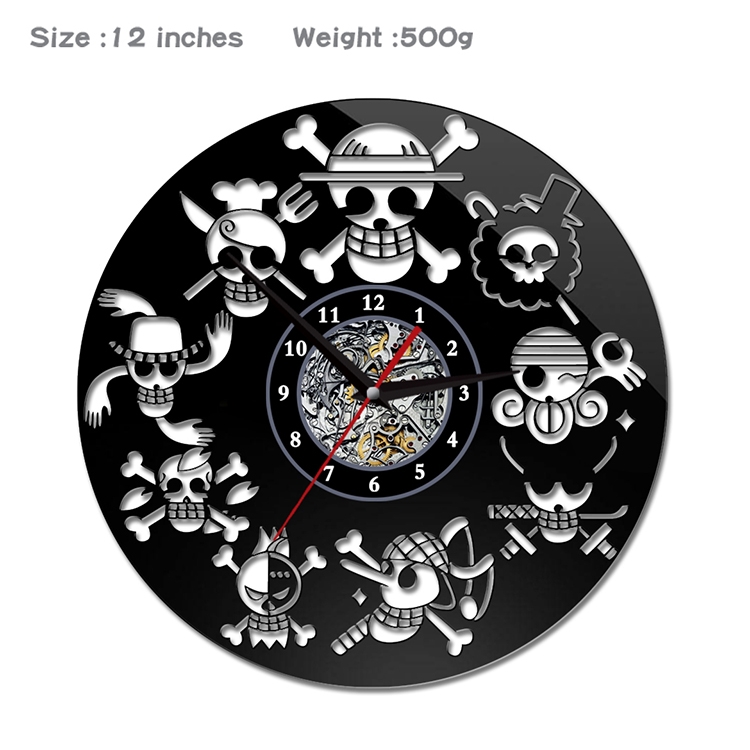 One Piece  Creative painting wall clocks and clocks PVC material No battery  HZW-006
