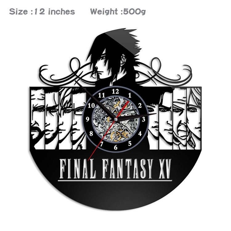 Final Fantasy Creative painting wall clocks and clocks PVC material No battery