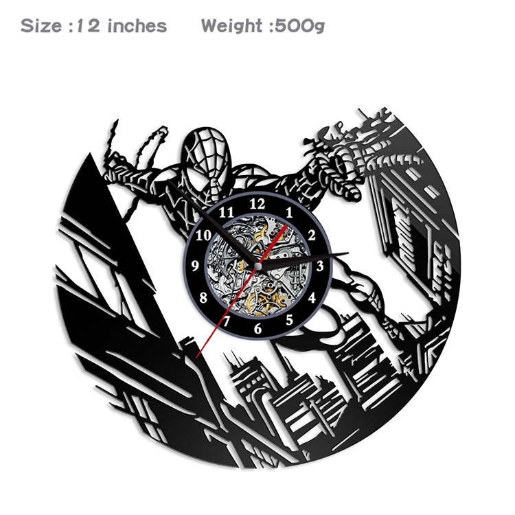 Spiderman Creative painting wall clocks and clocks PVC material No battery