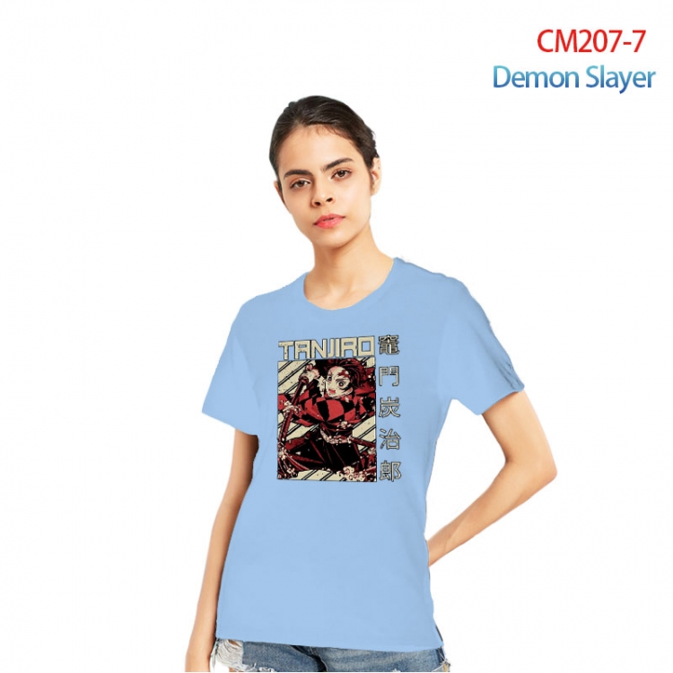 Demon Slayer Kimets Printed short-sleeved cotton T-shirt from S to 3XL CM207-7