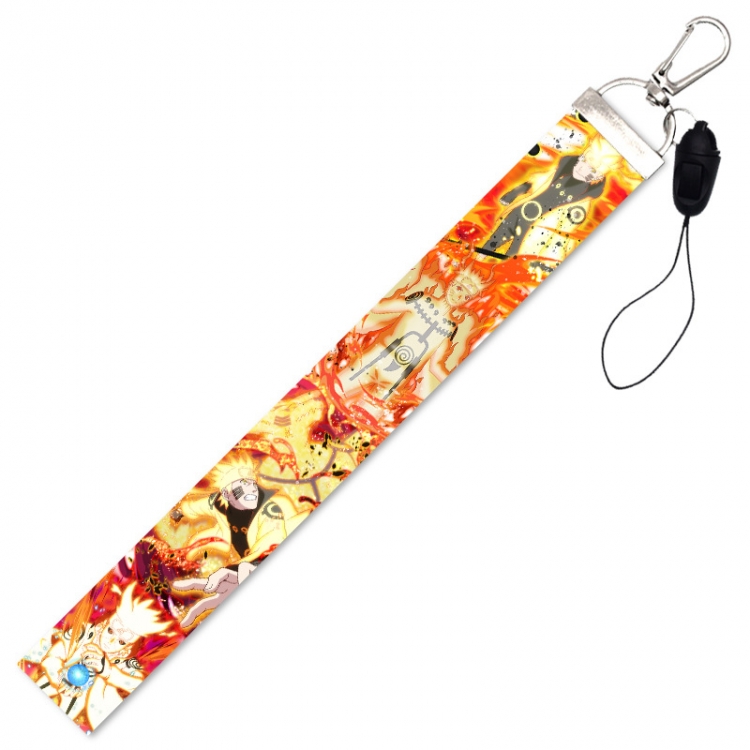 Naruto Anime Silver buckle short mobile phone lanyard  22.5cm price for 10 pcs