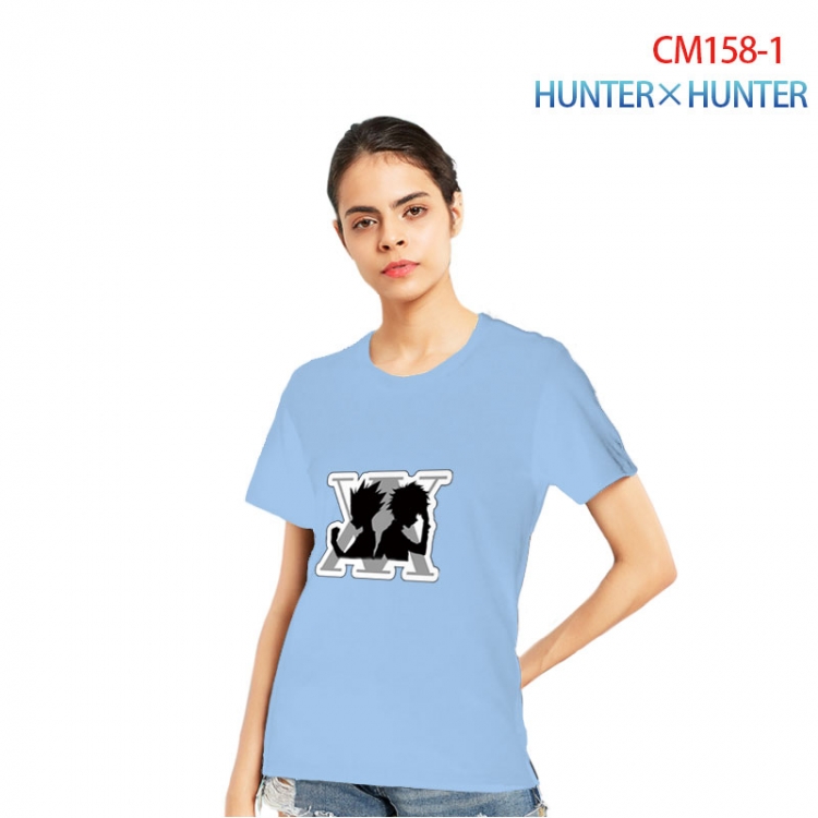 HunterXHunter Women's Printed short-sleeved cotton T-shirt from S to 3XL  CM158(12)