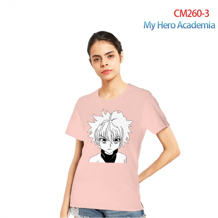 HunterXHunter Women's Printed short-sleeved cotton T-shirt from S to 3XL  CM260-3