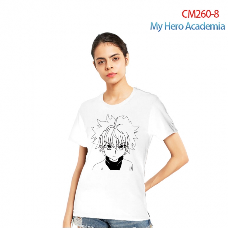 HunterXHunter Women's Printed short-sleeved cotton T-shirt from S to 3XL   CM260-8