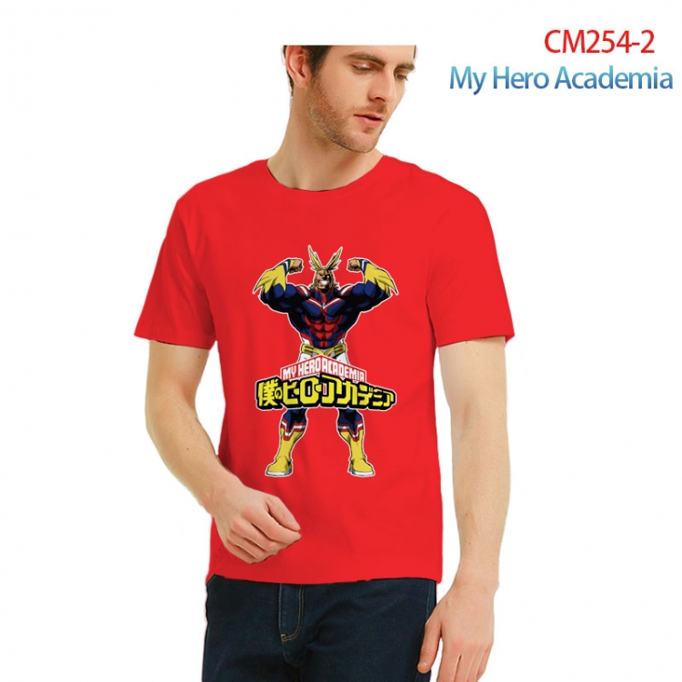 male Printed short-sleeved cotton T-shirt from S to 3XL  CM254-2