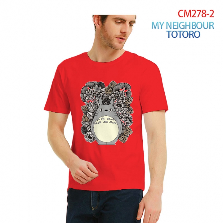TOTORO Printed short-sleeved cotton T-shirt from S to 3XL CM278-2