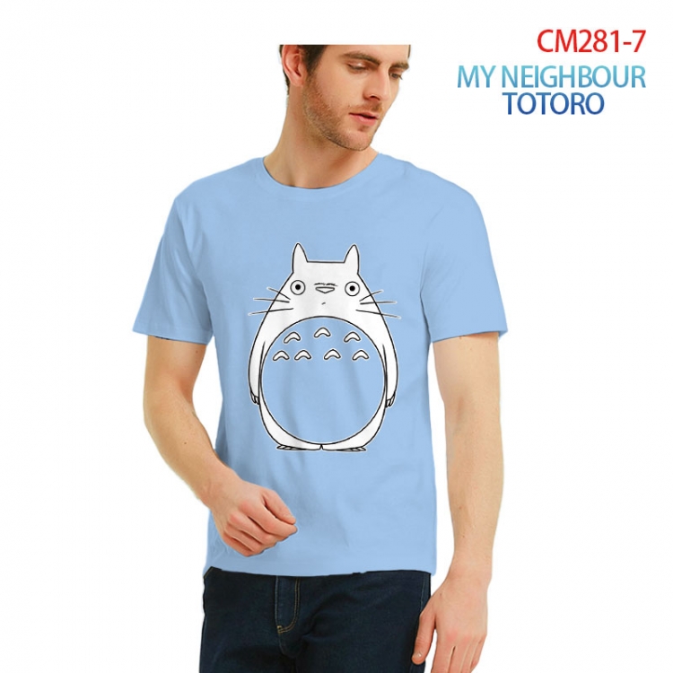 TOTORO Printed short-sleeved cotton T-shirt from S to 3XL CM281-7