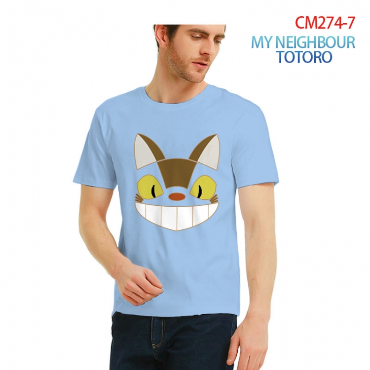 TOTORO Printed short-sleeved cotton T-shirt from S to 3XL CM274-7