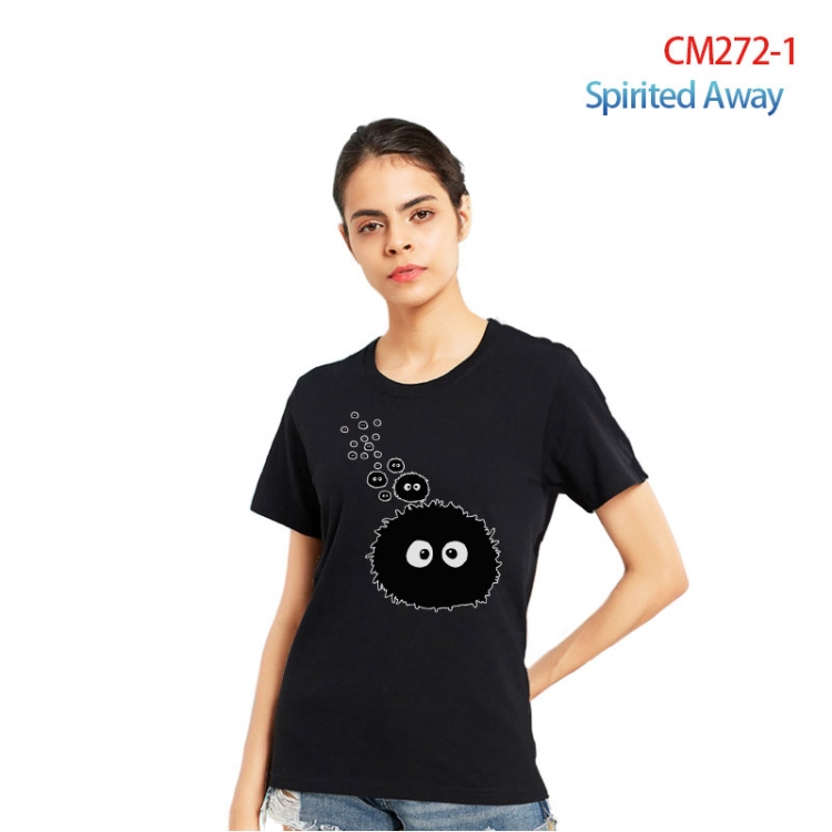 Spirited Away Women's Printed short-sleeved cotton T-shirt from S to 3XL  CM272-1