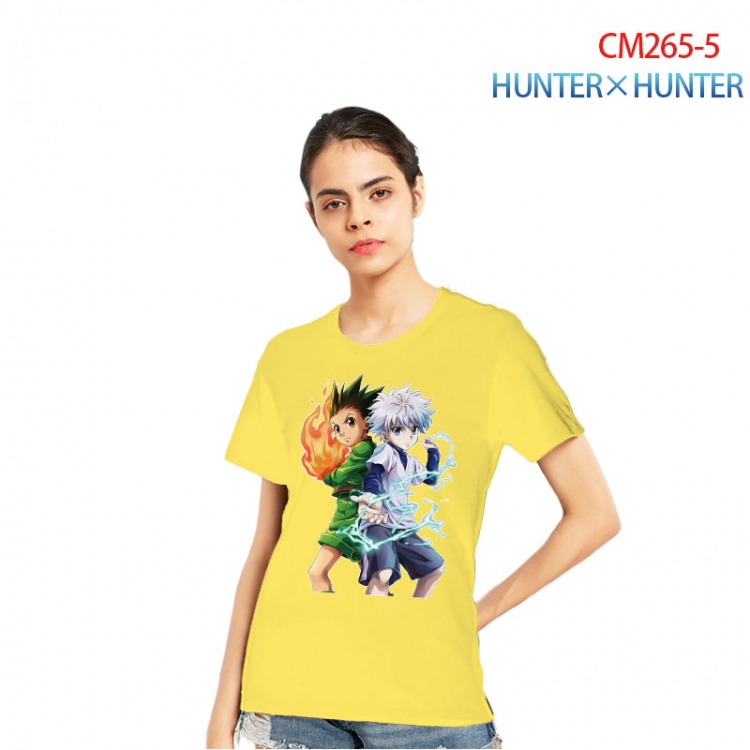 HunterXHunter Women's Printed short-sleeved cotton T-shirt from S to 3XL  CM265-5