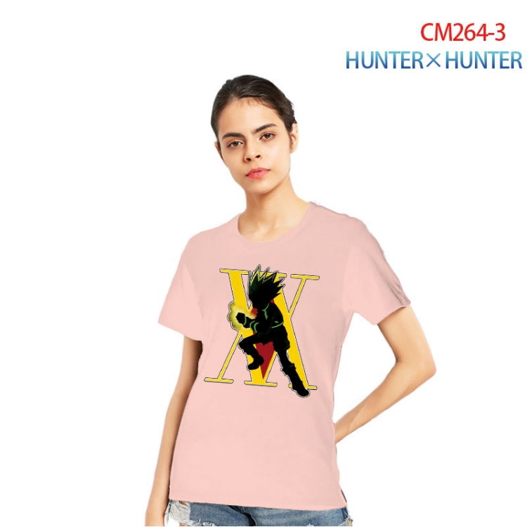 HunterXHunter Women's Printed short-sleeved cotton T-shirt from S to 3XL   CM264-3