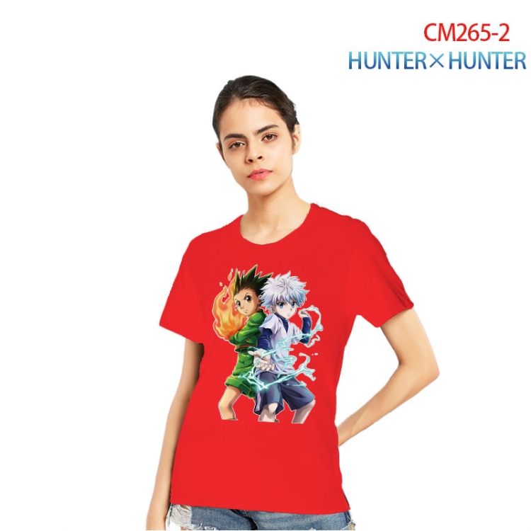 HunterXHunter Women's Printed short-sleeved cotton T-shirt from S to 3XL  CM265-2
