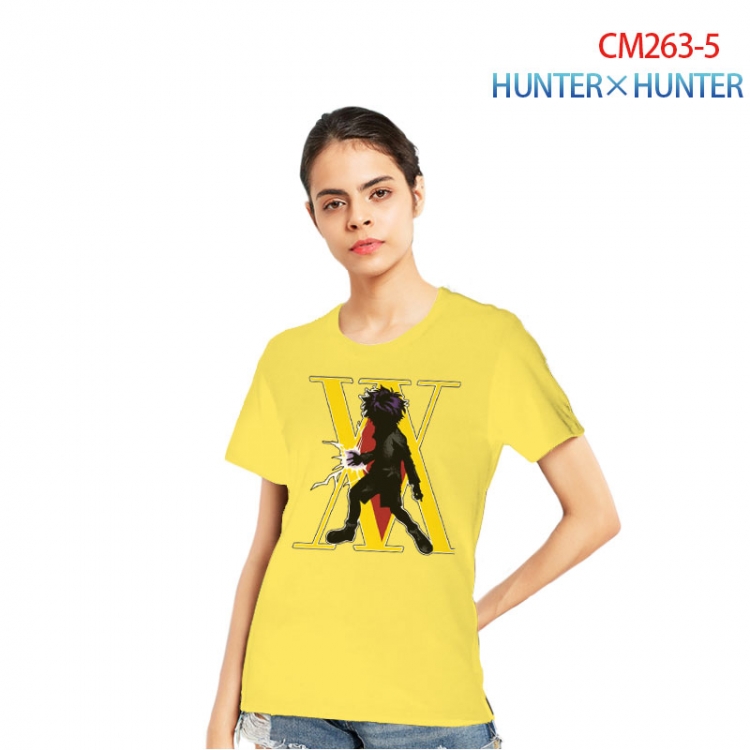 HunterXHunter Women's Printed short-sleeved cotton T-shirt from S to 3XL   CM263-5