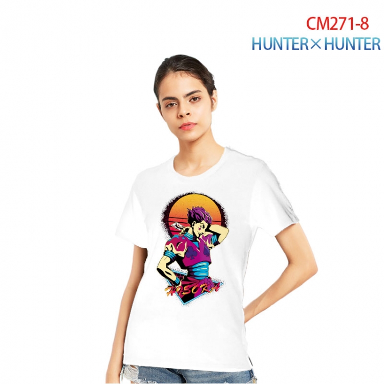 HunterXHunter Women's Printed short-sleeved cotton T-shirt from S to 3XL   CM271-8