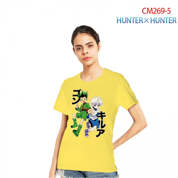 HunterXHunter Women's Printed short-sleeved cotton T-shirt from S to 3XL   CM269-5