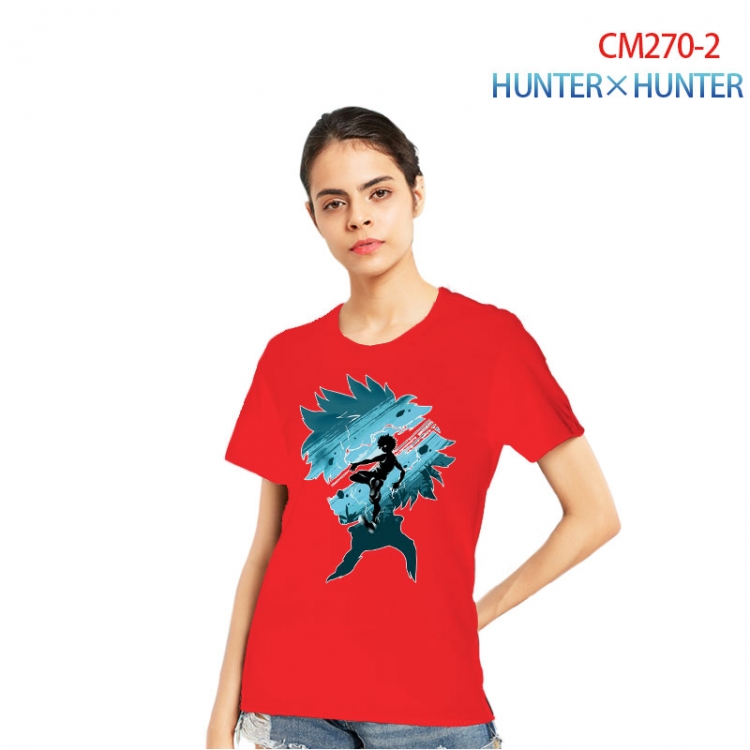 HunterXHunter Women's Printed short-sleeved cotton T-shirt from S to 3XL   CM270-2