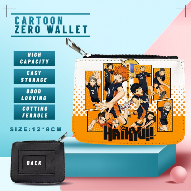 Haikyuu!! PU storage bag card wallet purse style A price for 5 pcs