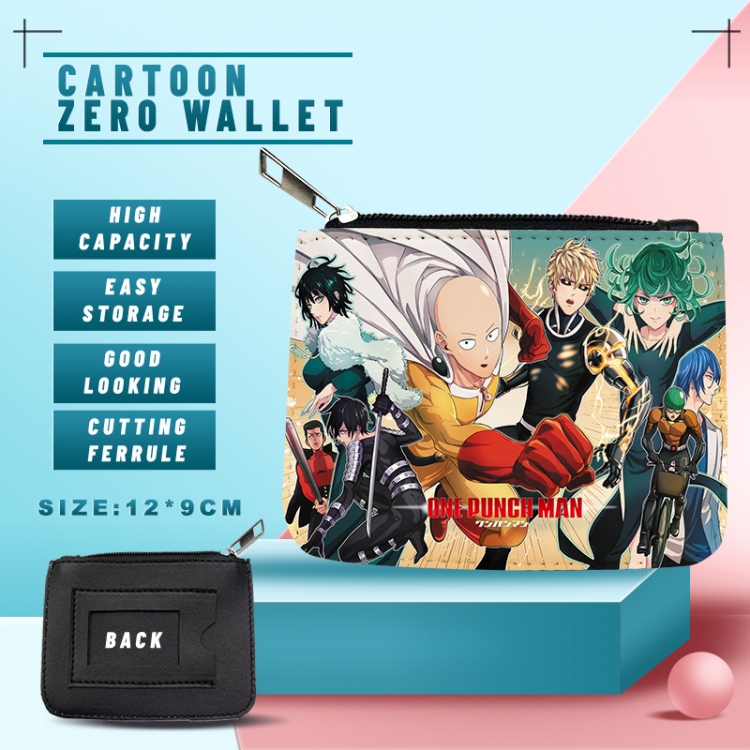 One Punch Man PU storage bag card wallet purse 12X9cm