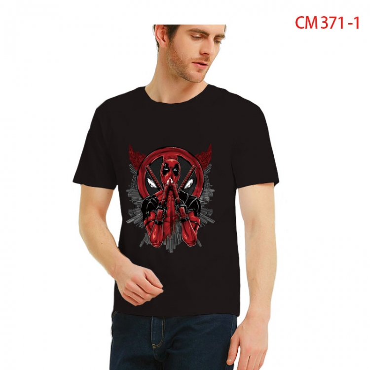 Spiderman Printed short-sleeved cotton T-shirt from S to 3XL   CM 371 1