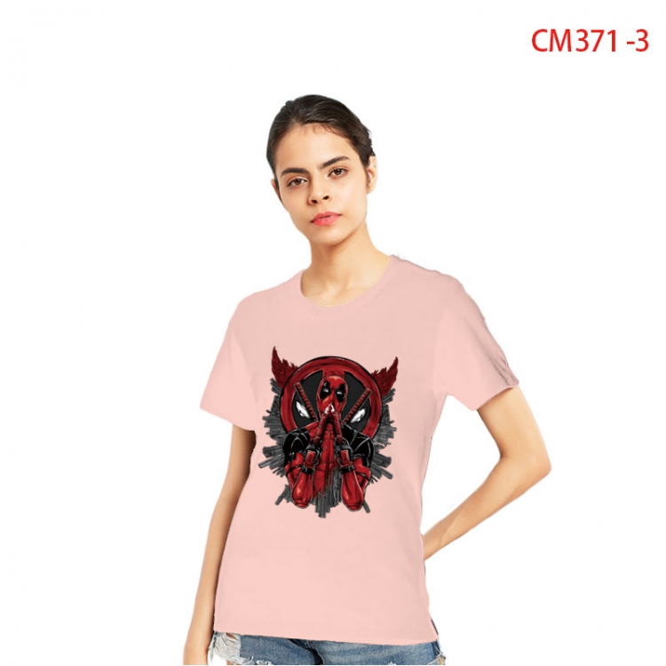 Spiderman Women's Printed short-sleeved cotton T-shirt from S to 3XL CM 371 3