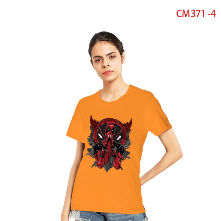 Spiderman Women's Printed short-sleeved cotton T-shirt from S to 3XL CM 371 4