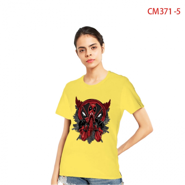 Spiderman Women's Printed short-sleeved cotton T-shirt from S to 3XL CM 371 5