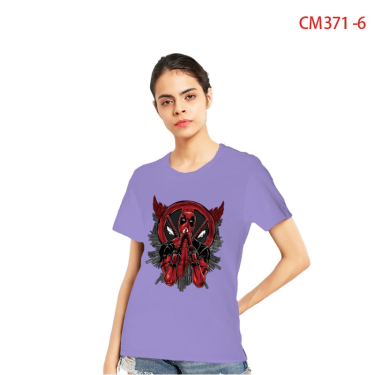 Spiderman Women's Printed short-sleeved cotton T-shirt from S to 3XL CM 371 6