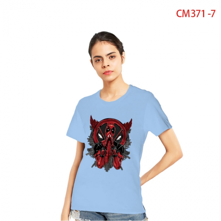 Spiderman Women's Printed short-sleeved cotton T-shirt from S to 3XL CM 371 7